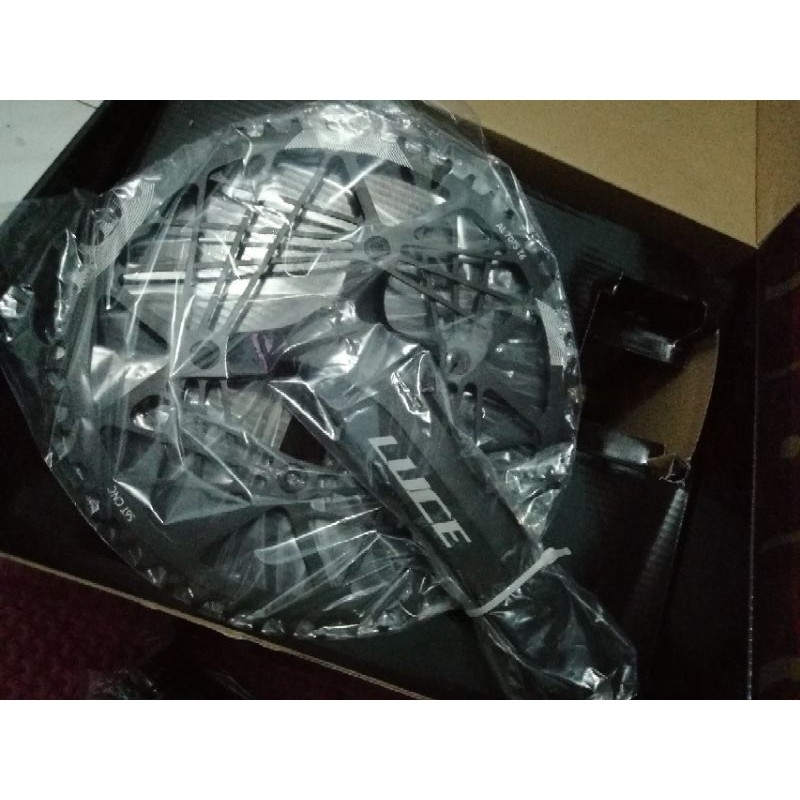 Crank Set Luce 56T motif jaring hitam