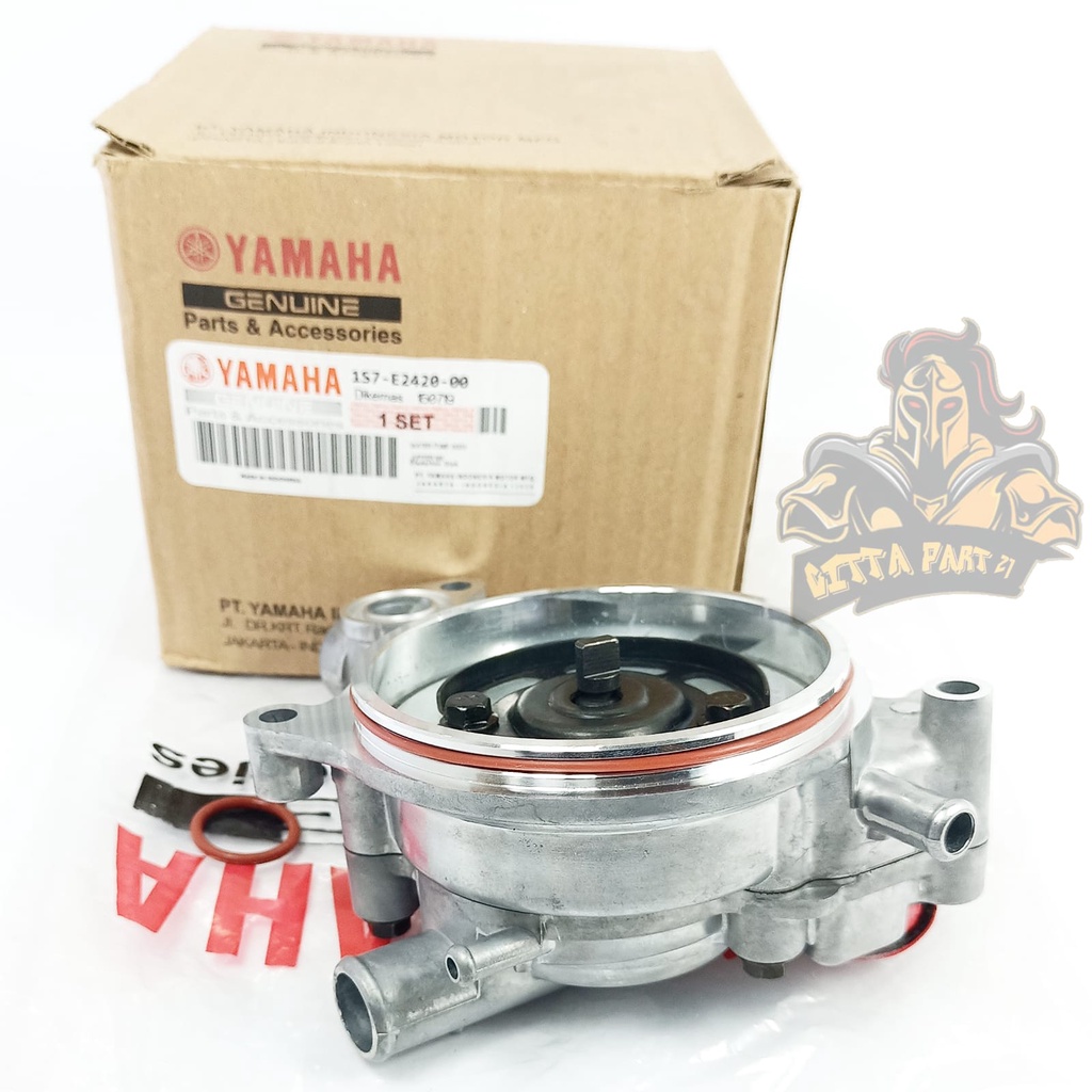 WATER PUMP WATERPUMP ASSY KOMPLIT YAMAHA YGP 1S7 KUALITAS ASLI ORIGINAL YAMAHA YGP PRESISI TODAK BOCOR BAHAN BERKUALITAS POMPA TERATUR BERFUNGSI DENGAN BAIK DAN DIJAMIN AWET JUPITER MX 135 JUPITER MX OLD LAMA JUPITER MX NEW