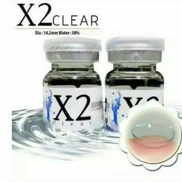 Softlens X2 CLEAR / Lensa Bening (MINUS)