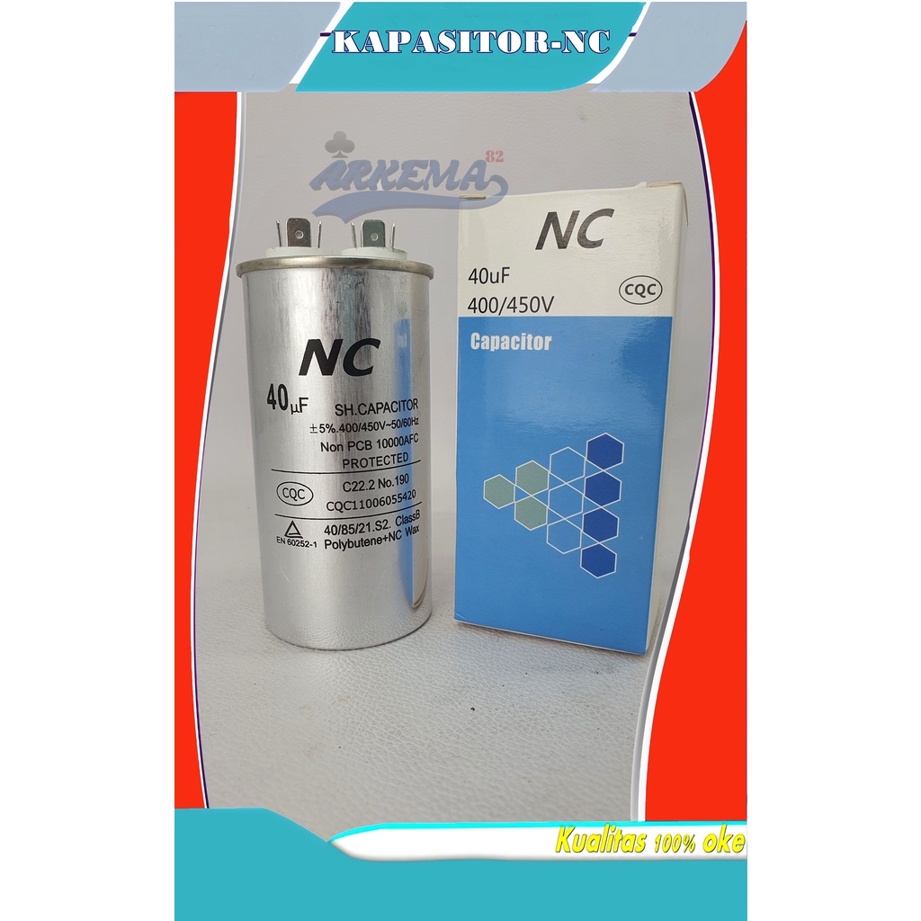 KAPASITOR NC | RUNNING CAPACITOR | KAPASITOR STARTING 2 KAKI | ALCO AC