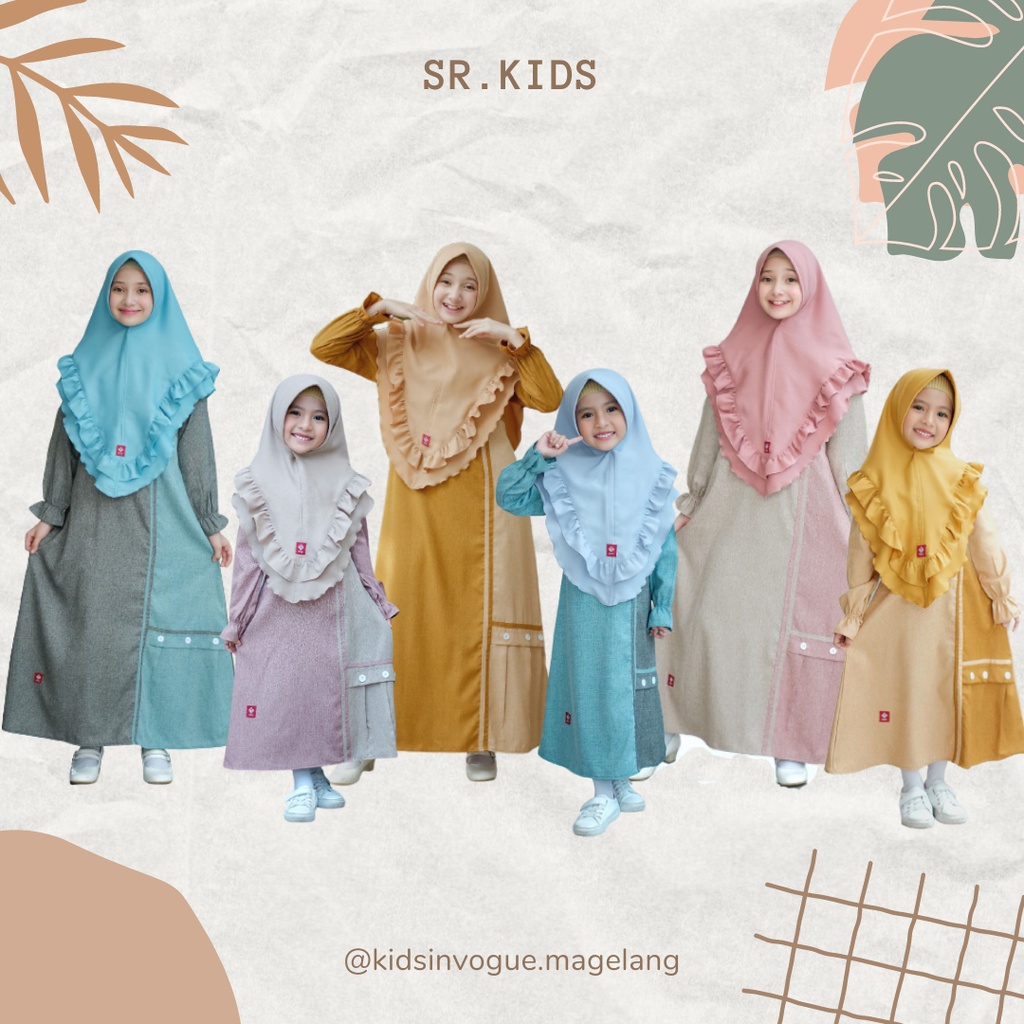 SR.KIDS(COD) PROMO GAMIS NADHIRA/ANV /COUPLE NADHIRA NIZAM/GAMIS ANAK PEREMPUAN/GAMIS ANV