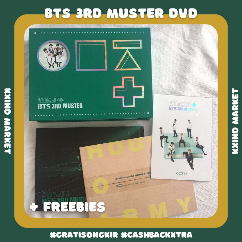 Bts 3rd Muster DVD fullset / DVD bts / BTS muster / album BTS / DVD bts / PC bts