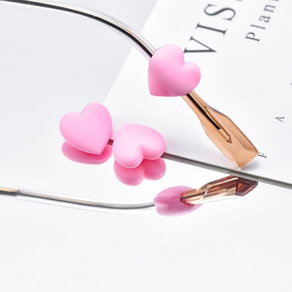 Needway  Ear Hooks Dewasa Penahan Kacamata Wanita Jantung Penahan Kacamata Silikon Olahraga Temple Tips