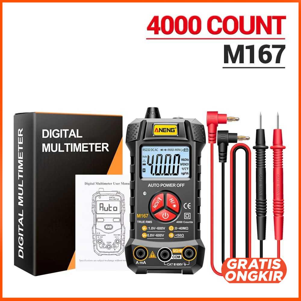 Multimeter Digital True RMS Voltage Tester - M167