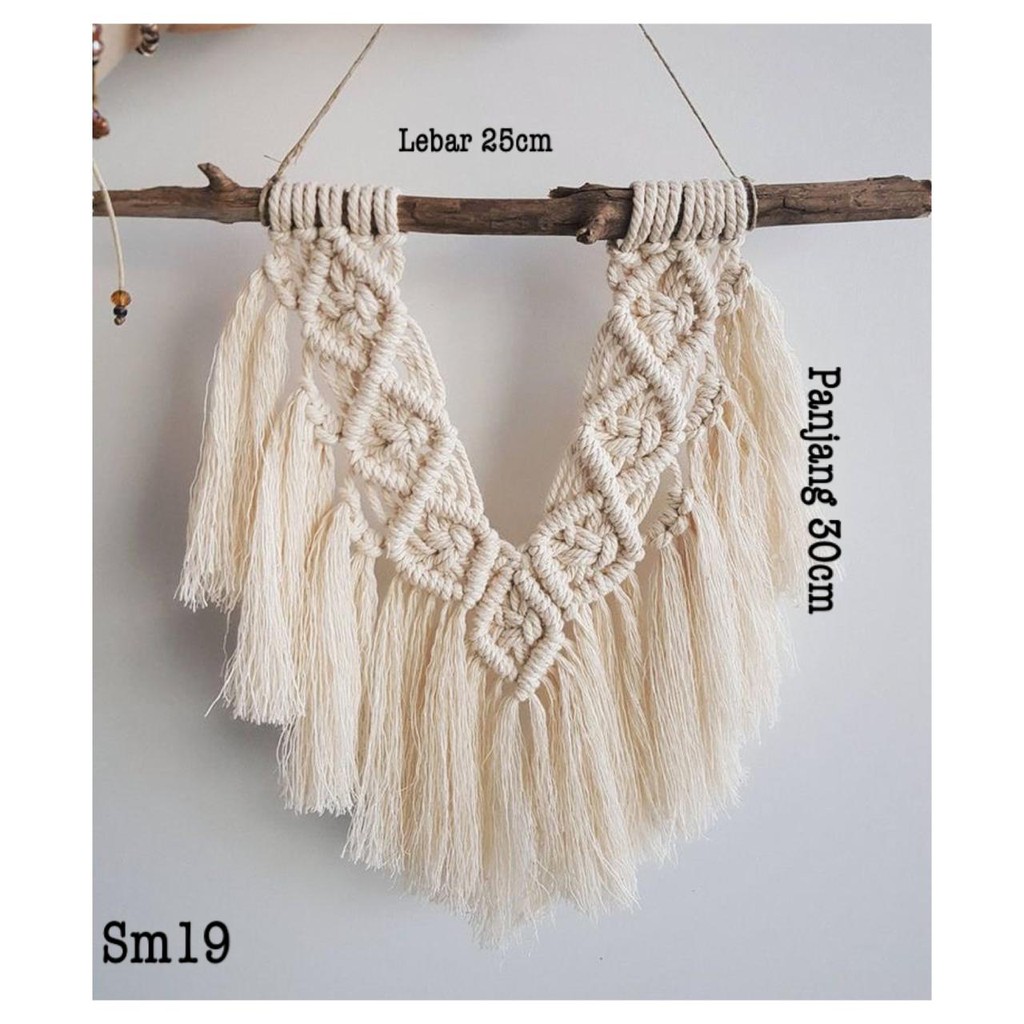 READY macrame hiasan dinding rajut sm19