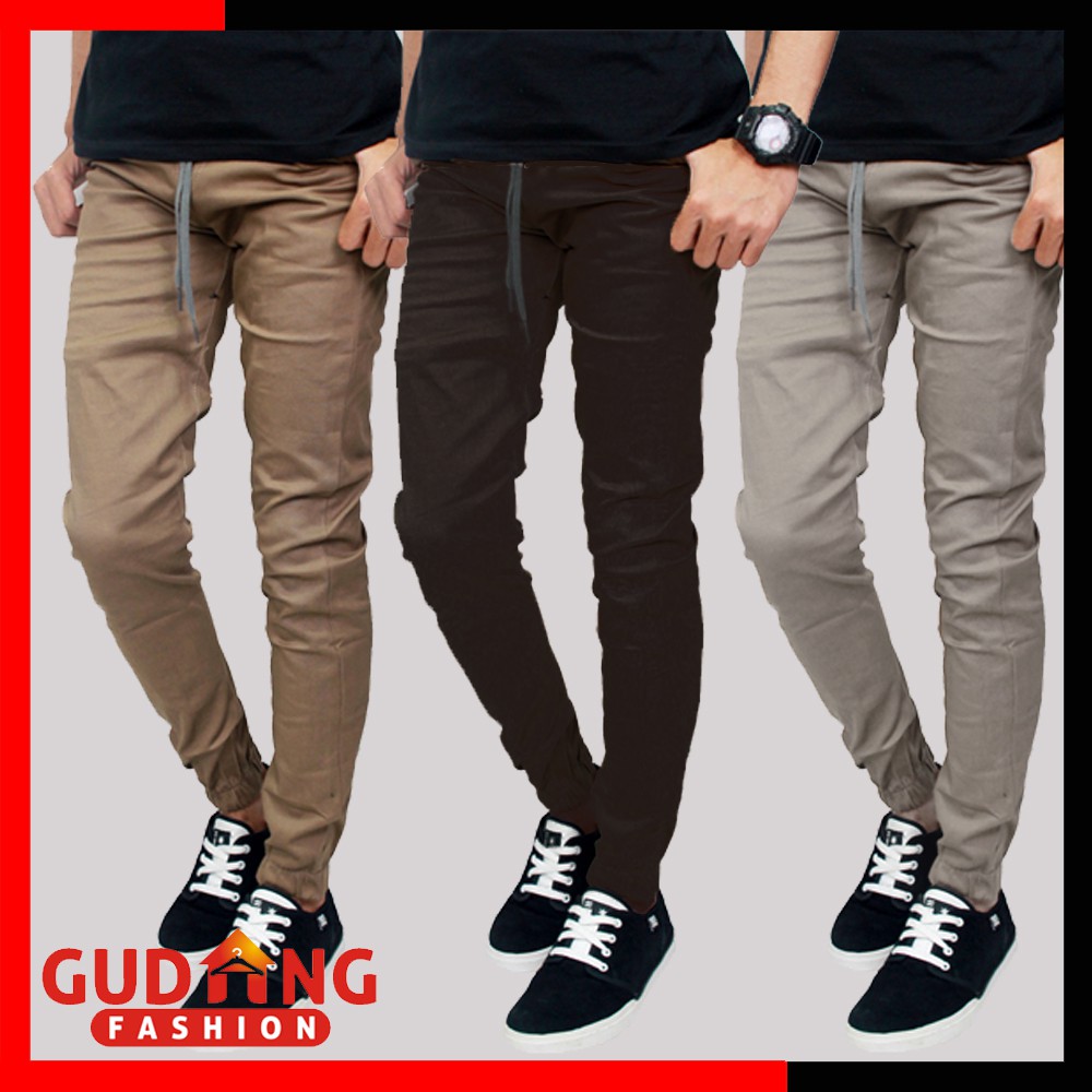 Celana Jogger Polos Panjang / Long Jogger Pants - Banyak Pilihan Warna CLN (COMB)