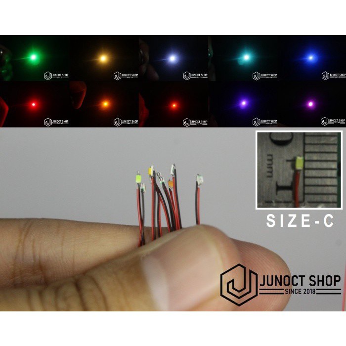 LAMPU LED KECIL DENGAN KABEL SIZE C - MAKET DIORAMA MINIATUR ASESORIS