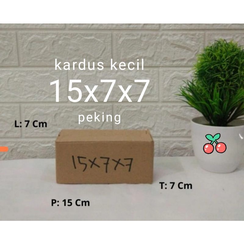 

Kardus kecil UK 15x7x7 cm polos