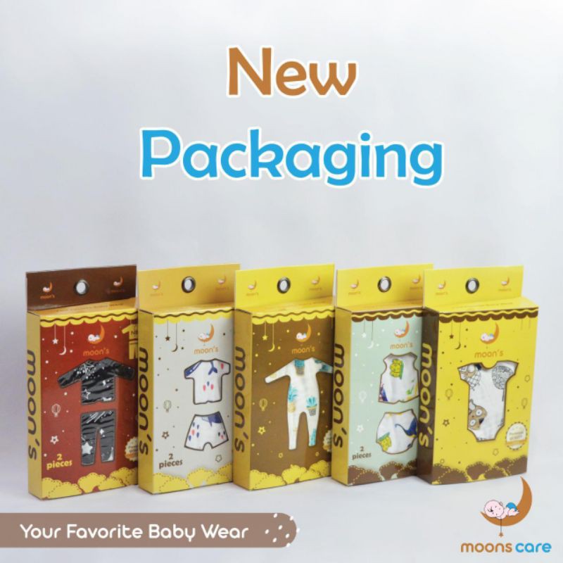 Sleepsuit Moons sleepsuit,Piyama Bayi,Baju Tidur bayi, Baju bayi