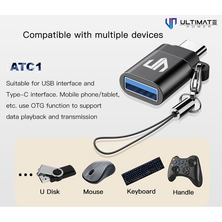 Type-C Connector OTG Ultimate Power USB to Type-C Connector Adapter ATC1