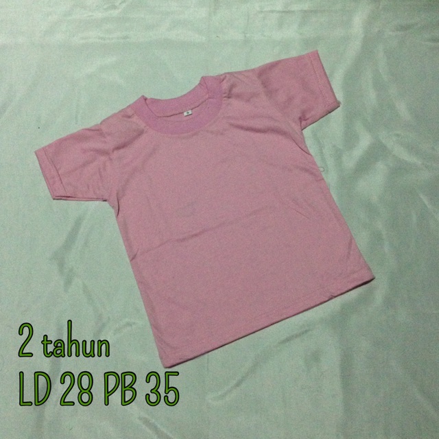 Kaos Polos Pink