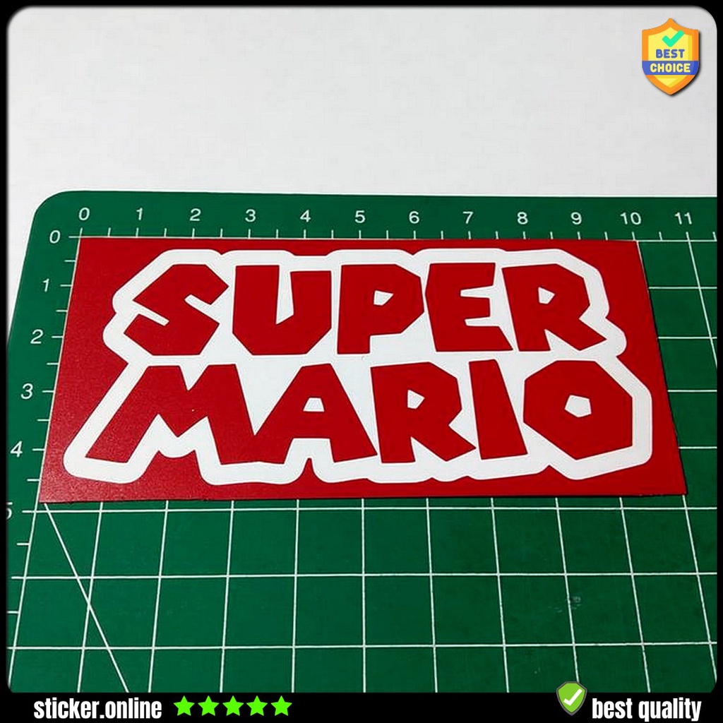 

Cutting Sticker Stiker Super Mario Bros 002