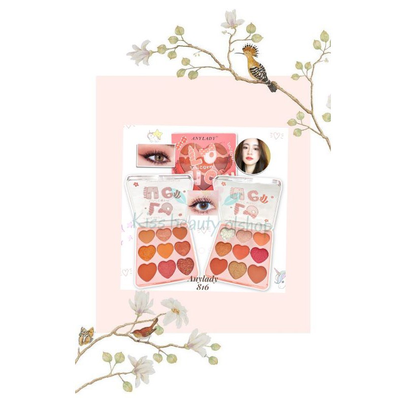 EYESHADOW PEACH/MAGIC UNICORN/LOVE UNICORN ANYLADY  LOVE