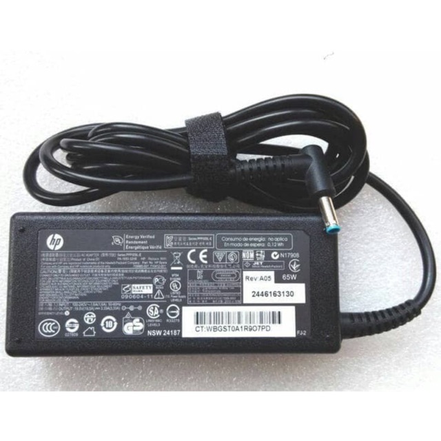 Charger Adaptor Hp 15 Ba004ax 15BW Series 65 W jack BiruOriginal