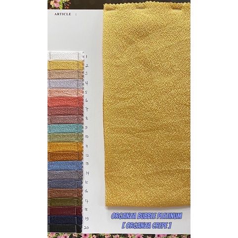 [RE-STOCK] KAIN ORGANZA BUBBLE / ORGANZA CREPE PREMIUM QUALITY TERMURAH ORGANDI SILK