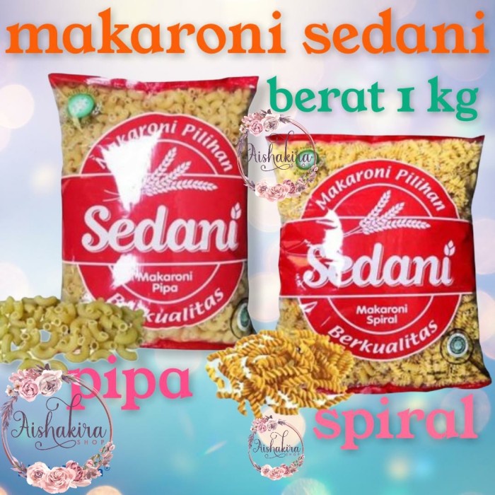 

PASTA-ANEKA- MAKARONI SEDANI 1 KG - PIPA -ANEKA-PASTA.