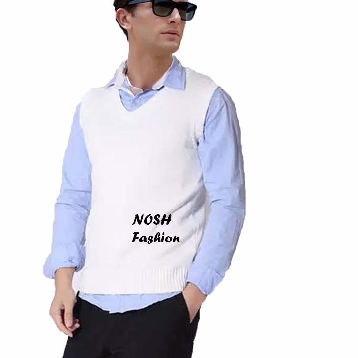 ➫ Rompi Rajut Pria Polos - Ian / Rompi Cowok / Rompi Pria Polos NOSH ➷