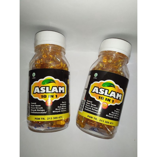 Kapsul Habbatissauda ASLAM 10in 1 isi 100kapsul