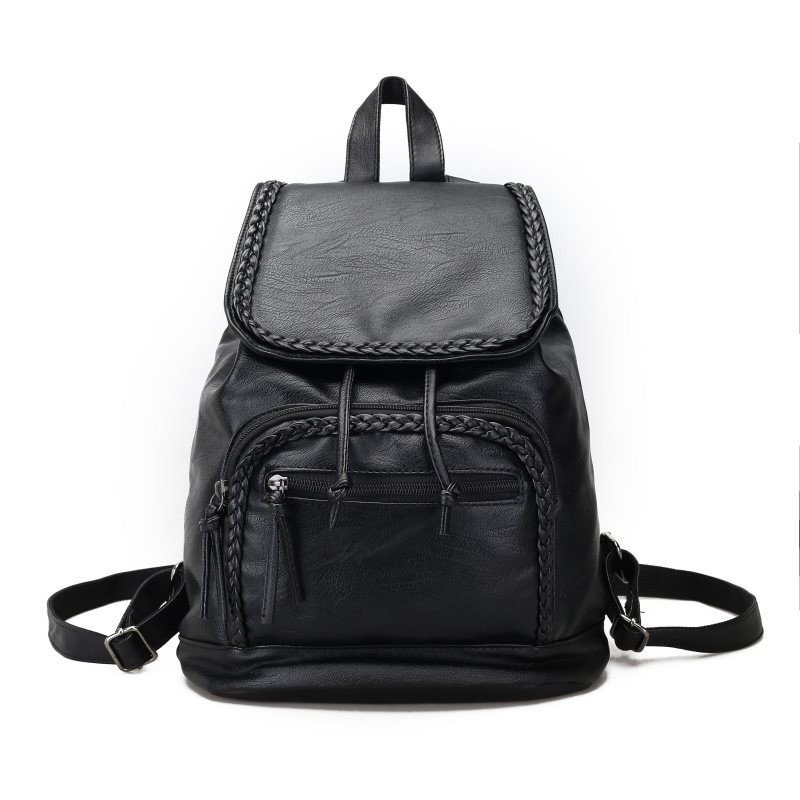 TAS RANSEL BAGPACK JINJING MODIS SIMPLE SIMPLICITY WANITA KULIT BACK