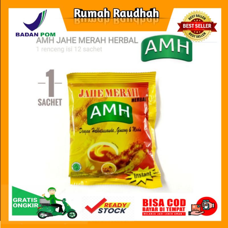 

JAHE MERAH SUPER AMH HERBAL HABBATUSAUDA PLUS GINGSENG & MADU PERSACHET