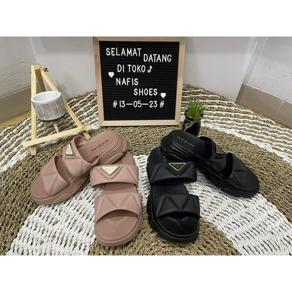 Sandal slop wanita terbaru / ban 2 / 2201-12