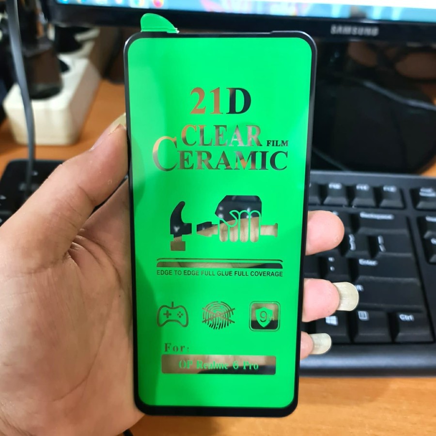 OPPO RENO 2/RENO 2F/RENO 10X ZOOM ,RENO 6.4/RENO 6.6 ANTI GORES CERAMIC LENTUR CLEAR, ANTI PECAH SCREEN GUARD FULL COVER PELINDUNG LAYAR