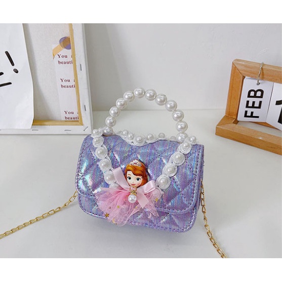 Terlaris TAS FROZEN ANAK/TAS ELSA IMPORT/TAS SELEMPANG BAHU PESTA ANAK IMPORT - SOFIA