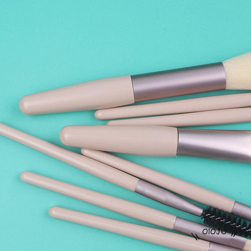 8pcs / Set Brush Makeup Bahan Nilon Untuk Eyeshadow / Blush On / High GlossBuku ol