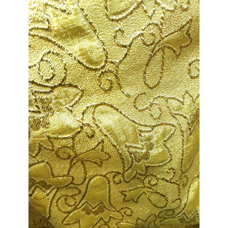 Bahan Lame motif/Kain Lame motif/Bahan Lame/gold/silver