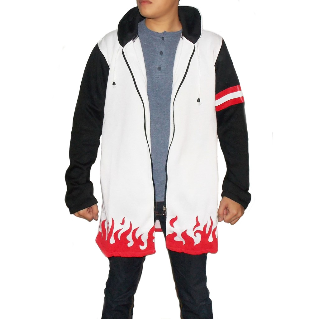 JUBAH NARUTO YONDAIME HOKAGE KONOHA - JAKET NARUTO THE LAST HOKAGE - SWEATER ANIME NARUTO HOKAGE