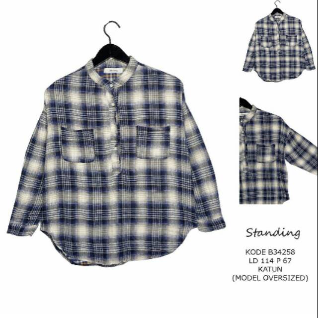 Kemeja Flanel Import Original Standing Shopee Indonesia