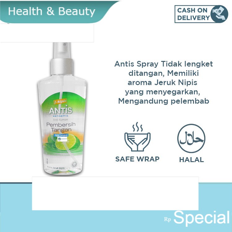 Antis Hand Sanitizer Spray 200 mL