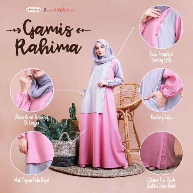 GAMIS RAHIMA BY ANAYA HIJAB | GAMIS DEWASA (GAMIS ONLY)