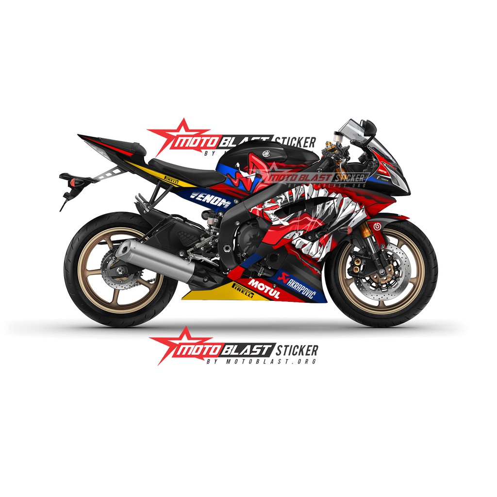 Decal Stiker Full Body Yamaha R6 Venom Motoblast