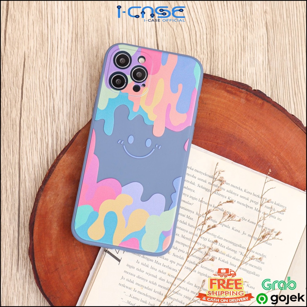 Soft Case VIVO Y91 Y12 Y20 Y30 Y12i Y12S Y91C Luxury Rubik's Cube Smiley Edge