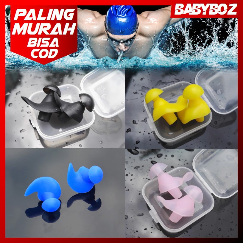 BABYBOZ - EAR PLUG PLUGS COVER SWIM SWIMMING Penutup Telinga Ear Plug Renang Anti Air