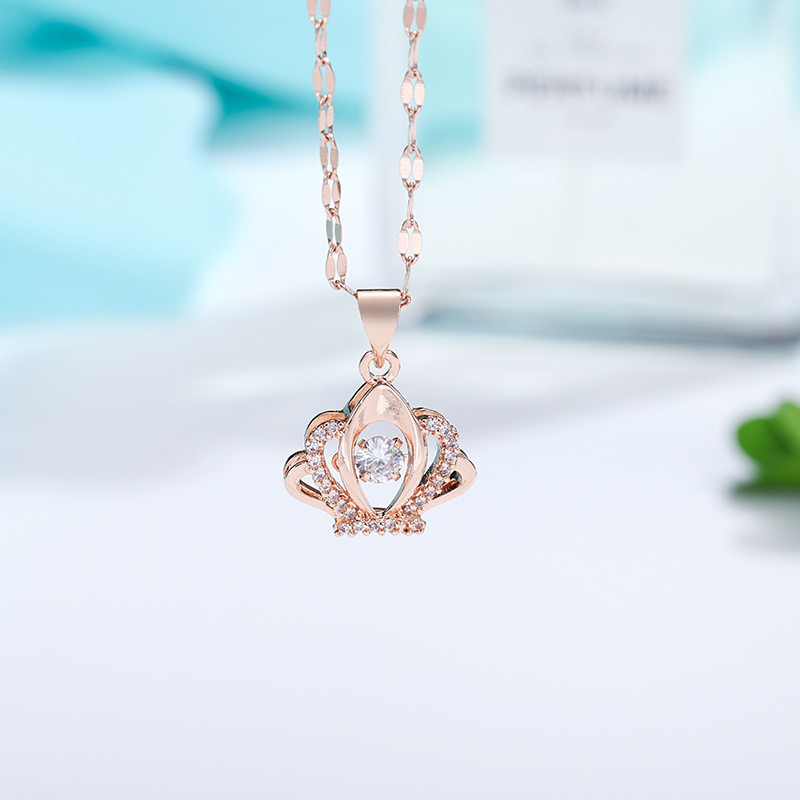 [New] Kalung fashion aksesoris titanium korea hadiah wanita cewek 316L anti karat KK185 elegant