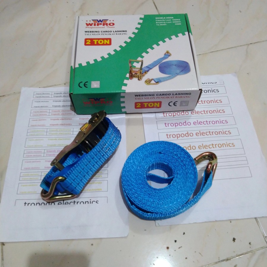 Webing webbing ratchet Cargo lashing track belt WCL2T6 2Ton x 6M WIPRO