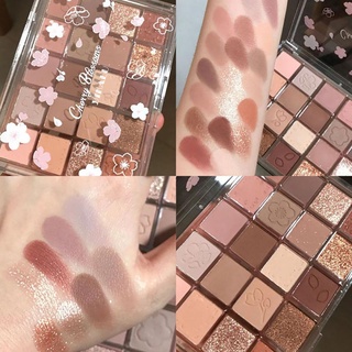 Image of DIKALU Eyeshadow Cherry Blossom Glitter Matte Eyeshadow 20 Warna Nude Eyeshadow Palette DIKALU ORIGINAL