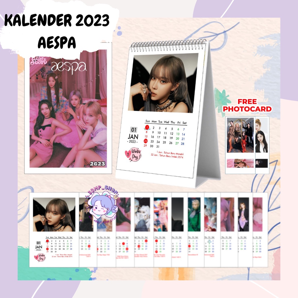 Kalender duduk 2023 kpop bts treasure jikjin nct dream  127 blackpink stray kids beat box enhypen manifesto wayv way v