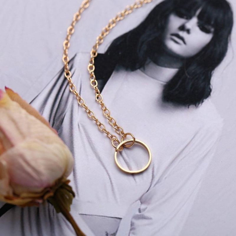Kalung Klavikula Korea Rantai O Ring Korean Necklace