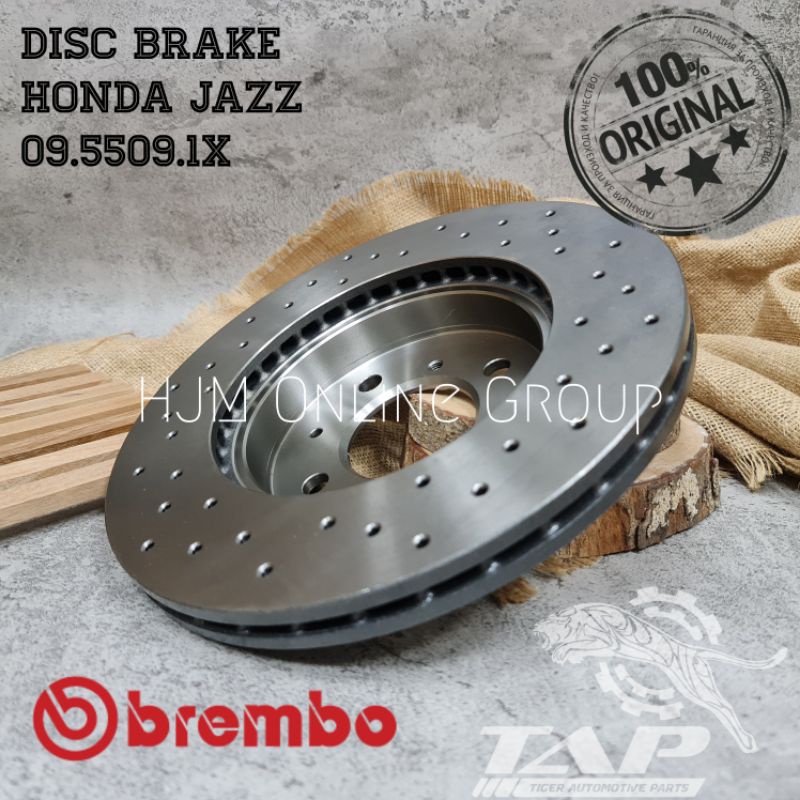 ROTOR DISC BRAKE FRONT XTRA JAZZ GE8 - PIRINGAN CAKRAM LUBANG BREMBO ORIGINAL