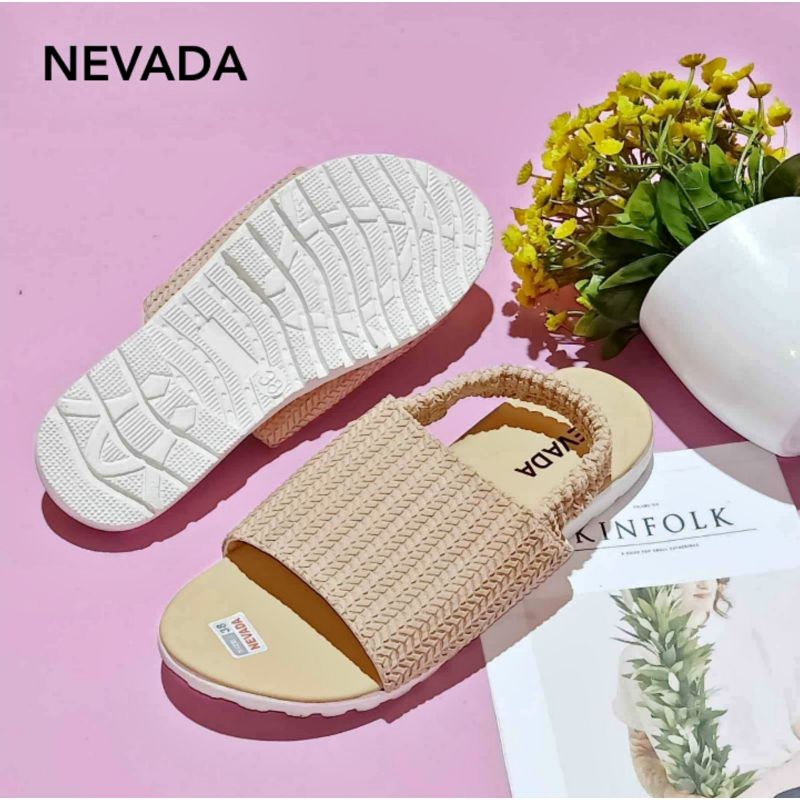 Sandal Selop Nevada|Sepatu Tali Wanita Rajut Import|Sandal