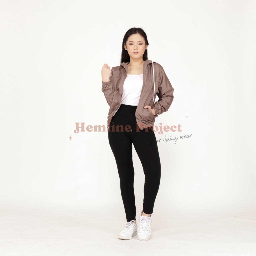 Aima Jaket Choco - Jaket Parasut Hoodie Wanita