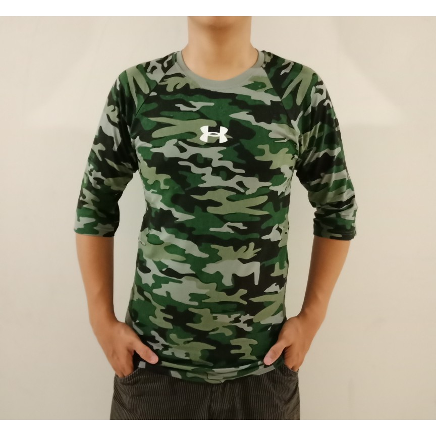 DiskoNbaju kaos raglan reglan army doreng camo tentara loreng BAPE Shark