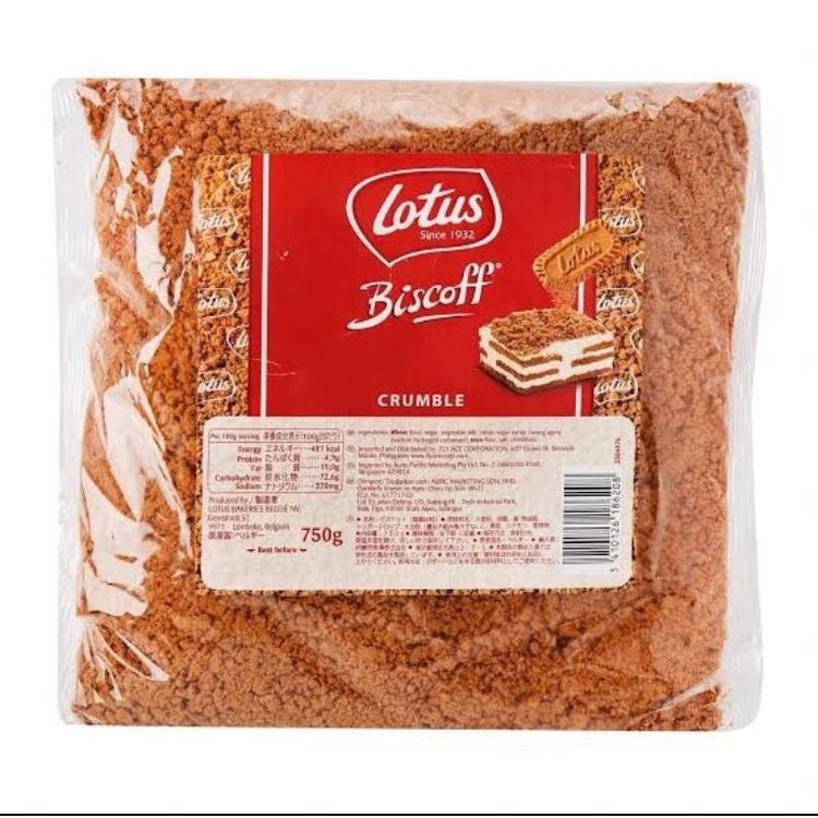 

Lotus Biscoff Crumble 750gram - Remahan Biskuit