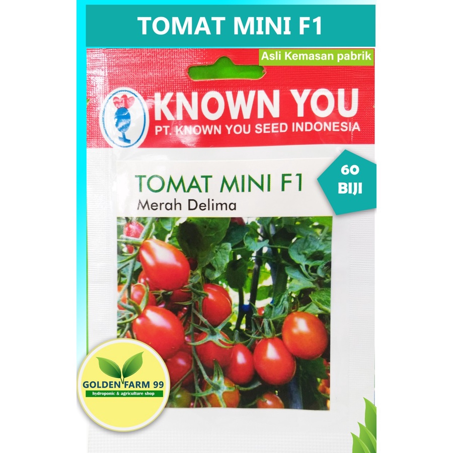 Jual Benih Tomat Mini F Merah Delima Known You Seed Original Pack