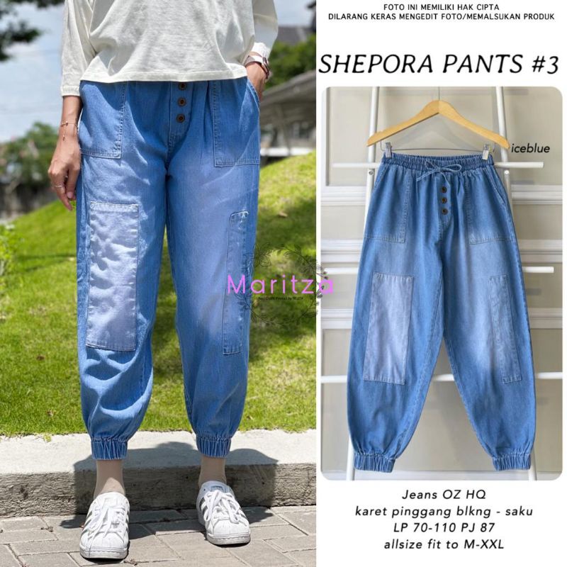 Shepora pants #3 celana baggy jeans wanita by maritza