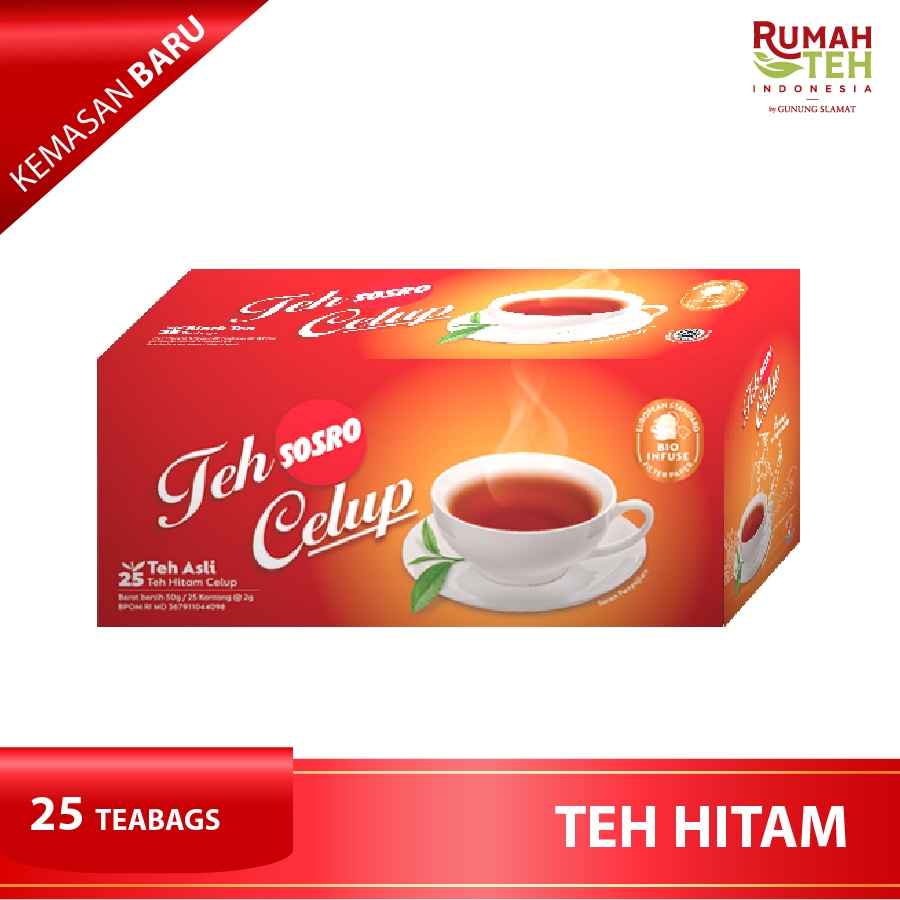 

Teh Celup Sosro 25 Bags - Teh Hitam berkualitas - Tea Bag