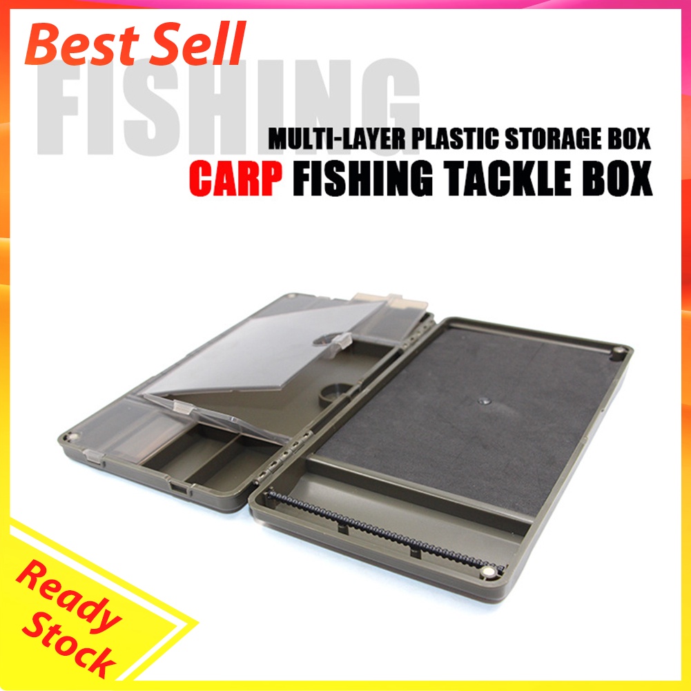 8 Slots Carp Fishing Rig Storage Case Tackle Swivels Hook Bait Storage Box